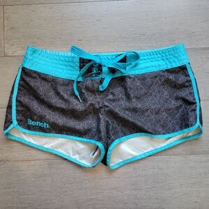 Bench Blue and Grey Mini Shorts Size Small Swim or Athletic Women's